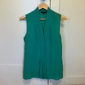 Rachel Zoe Green Silk Shirt, Size 6